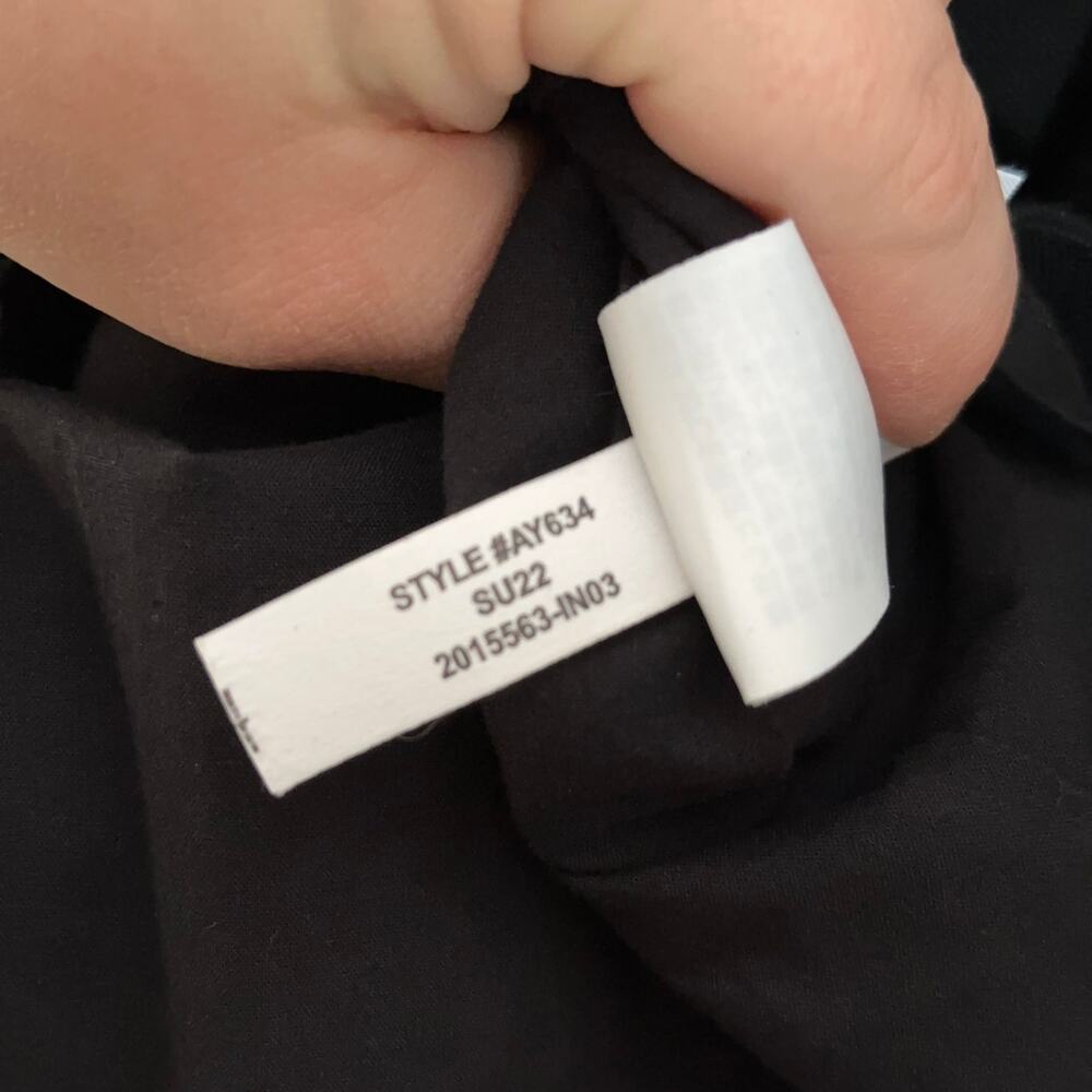 J. CREW Button Back Linen Shift Dress Black Sz S {3O14} - Picture 6 of 6
